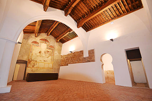 Imagen del interior de la Mezquita de Tórtoles, declarada bien catalogado del patrimonio aragonés.